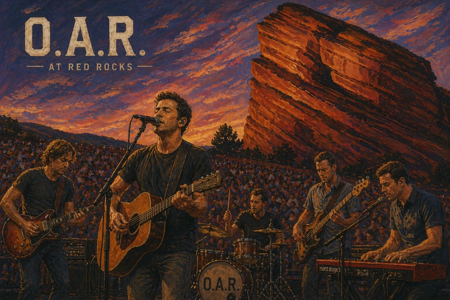 O.A.R. at Red Rocks 2026 — where to stay for O.A.R. concert, Lowkey A-Frame cabin 30 minutes away