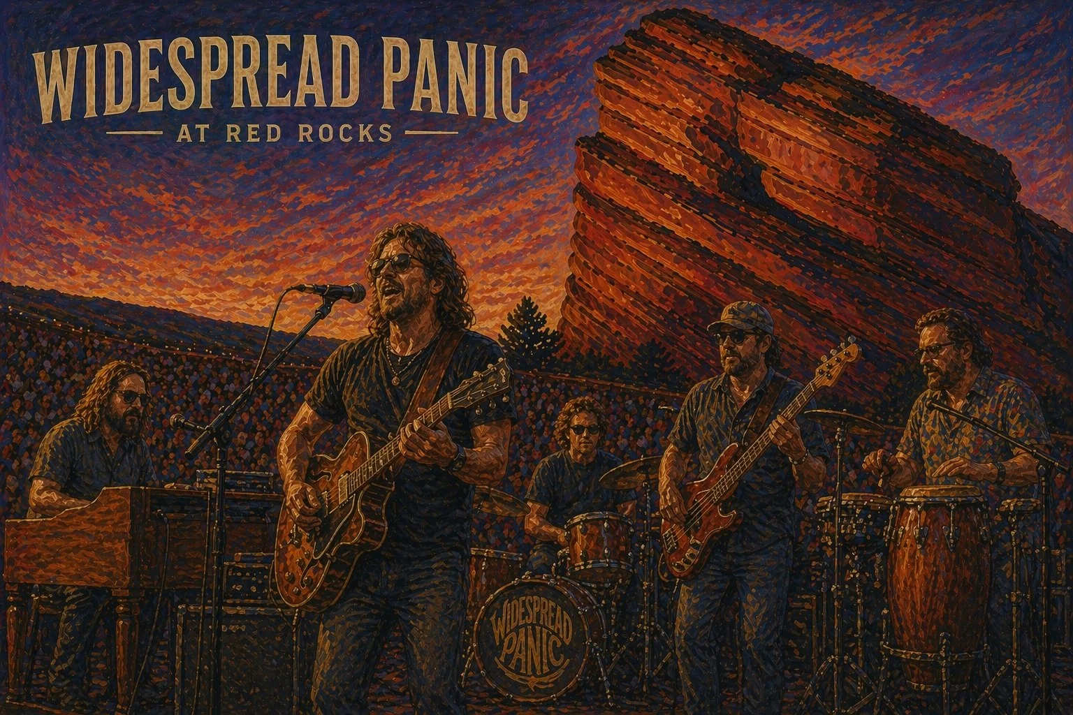 Widespread Panic at Red Rocks 2026 — where to stay for Widespread Panic concert, Lowkey A-Frame cabin 30 minutes away